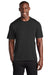 Sport-Tek ST380 Mens Elevate Moisture Wicking Short Sleeve Crewneck T-Shirt Black Model Front