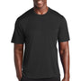 Sport-Tek Mens Elevate Moisture Wicking Short Sleeve Crewneck T-Shirt - Black