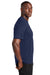 Sport-Tek ST380 Mens Elevate Moisture Wicking Short Sleeve Crewneck T-Shirt True Navy Blue Model Side