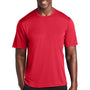 Sport-Tek Mens Elevate Moisture Wicking Short Sleeve Crewneck T-Shirt - True Red