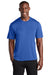 Sport-Tek ST380 Mens Elevate Moisture Wicking Short Sleeve Crewneck T-Shirt True Royal Blue Model Front