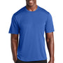 Sport-Tek Mens Elevate Moisture Wicking Short Sleeve Crewneck T-Shirt - True Royal Blue