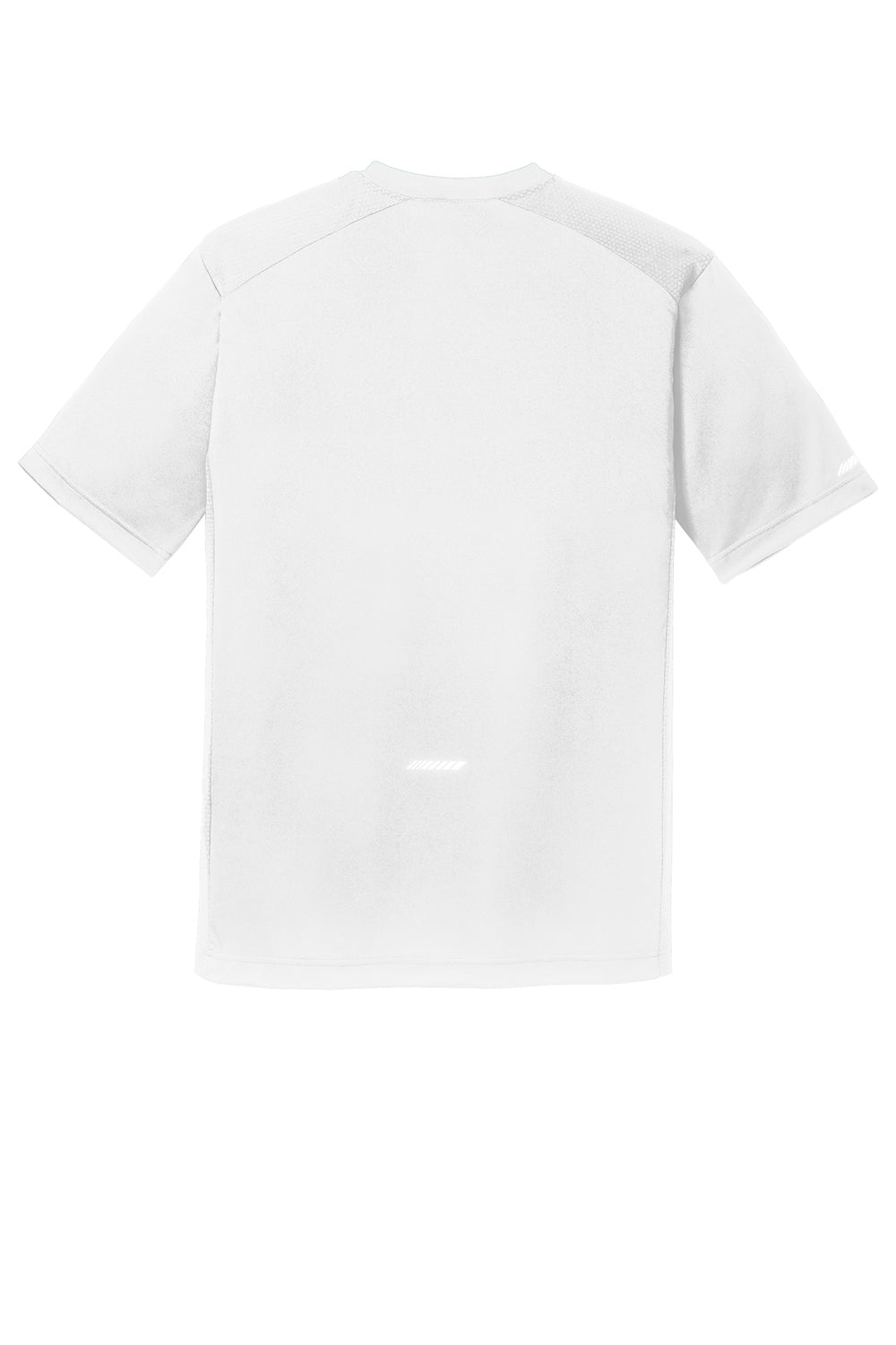 Sport-Tek ST380 Mens Elevate Moisture Wicking Short Sleeve Crewneck T-Shirt White Flat Back