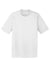 Sport-Tek ST380 Mens Elevate Moisture Wicking Short Sleeve Crewneck T-Shirt White Flat Front