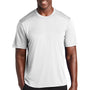 Sport-Tek Mens Elevate Moisture Wicking Short Sleeve Crewneck T-Shirt - White