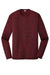 Sport-Tek ST390LS Mens Electric Heather Moisture Wicking Long Sleeve Crewneck T-Shirt Deep Red Black Electric Flat Front