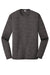 Sport-Tek ST390LS Mens Electric Heather Moisture Wicking Long Sleeve Crewneck T-Shirt Grey Black Electric Flat Front