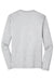 Sport-Tek ST390LS Mens Electric Heather Moisture Wicking Long Sleeve Crewneck T-Shirt Silver Grey Electric Flat Back