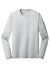 Sport-Tek ST390LS Mens Electric Heather Moisture Wicking Long Sleeve Crewneck T-Shirt Silver Grey Electric Flat Front