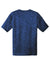 Sport-Tek ST390 Mens Electric Heather Moisture Wicking Short Sleeve Crewneck T-Shirt Dark Royal Blue Electric Flat Back