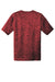 Sport-Tek ST390 Mens Electric Heather Moisture Wicking Short Sleeve Crewneck T-Shirt Deep Red/Black Electric Flat Back