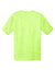 Sport-Tek ST390 Mens Electric Heather Moisture Wicking Short Sleeve Crewneck T-Shirt Lime Shock Green Electric Flat Back