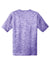 Sport-Tek ST390 Mens Electric Heather Moisture Wicking Short Sleeve Crewneck T-Shirt Purple Electric Flat Back