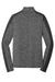 Sport-Tek ST397 Mens Electric Heather Moisture Wicking 1/4 Zip Sweatshirt Grey Black Electric/Black Flat Back