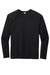 Sport-Tek ST400LS Mens Moisture Wicking Long Sleeve Crewneck T-Shirt Black Flat Front