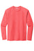 Sport-Tek ST400LS Mens Moisture Wicking Long Sleeve Crewneck T-Shirt Heather True Red Flat Front