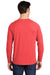 Sport-Tek ST400LS Mens Moisture Wicking Long Sleeve Crewneck T-Shirt Heather True Red Model Back