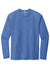 Sport-Tek ST400LS Mens Moisture Wicking Long Sleeve Crewneck T-Shirt Heather True Royal Blue Flat Front