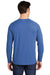 Sport-Tek ST400LS Mens Moisture Wicking Long Sleeve Crewneck T-Shirt Heather True Royal Blue Model Back