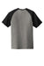 Sport-Tek ST400 Mens Moisture Wicking Short Sleeve Crewneck T-Shirt Heather Dark Grey/Black Triad Flat Back