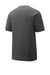 Sport-Tek ST400 Mens Moisture Wicking Short Sleeve Crewneck T-Shirt Heather Dark Grey Flat Back