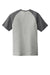 Sport-Tek ST400 Mens Moisture Wicking Short Sleeve Crewneck T-Shirt Heather Light Grey/Heather Dark Grey Flat Back