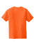 Sport-Tek ST400 Mens Moisture Wicking Short Sleeve Crewneck T-Shirt Heather Deep Orange Flat Back