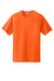 Sport-Tek ST400 Mens Moisture Wicking Short Sleeve Crewneck T-Shirt Heather Deep Orange Flat Front