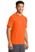 Sport-Tek ST400 Mens Moisture Wicking Short Sleeve Crewneck T-Shirt Heather Deep Orange Model 3q