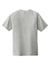 Sport-Tek ST400 Mens Moisture Wicking Short Sleeve Crewneck T-Shirt Heather Light Grey Flat Back