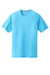 Sport-Tek ST400 Mens Moisture Wicking Short Sleeve Crewneck T-Shirt Heather Pond Blue Flat Front