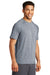 Sport-Tek ST400 Mens Moisture Wicking Short Sleeve Crewneck T-Shirt Heather True Navy Blue Model 3q