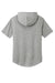 Sport-Tek ST404 Mens Moisture Wicking Short Sleeve Hooded T-Shirt Hoodie Heather Light Grey Flat Back