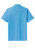 Sport-Tek ST405 Mens Moisture Wicking Short Sleeve Polo Shirt Heather Pond Blue Flat Back