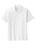 Sport-Tek ST405 Mens Moisture Wicking Short Sleeve Polo Shirt White Flat Front