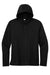 Sport-Tek ST406 Mens Moisture Wicking Long Sleeve Hooded T-Shirt Hoodie Black Flat Front