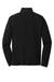 Sport-Tek ST407 Mens Moisture Wicking 1/4 Zip Sweatshirt Black Flat Back