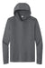 Sport-Tek ST420LSH Mens Posi-UV Pro Long Sleeve Hooded T-Shirt Hoodie Dark Smoke Grey Flat Front