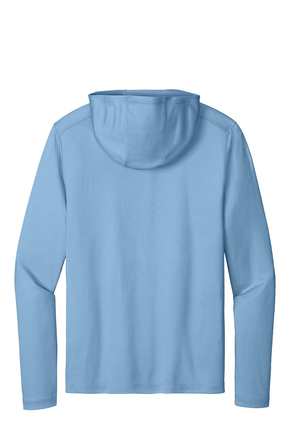 Sport-Tek ST420LSH Mens Posi-UV Pro Long Sleeve Hooded T-Shirt Hoodie Light Blue Flat Back