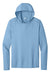 Sport-Tek ST420LSH Mens Posi-UV Pro Long Sleeve Hooded T-Shirt Hoodie Light Blue Flat Front