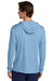 Sport-Tek ST420LSH Mens Posi-UV Pro Long Sleeve Hooded T-Shirt Hoodie Light Blue Model Back