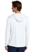 Sport-Tek ST420LSH Mens Posi-UV Pro Long Sleeve Hooded T-Shirt Hoodie White Model Back