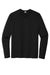 Sport-Tek ST420LS Mens Moisture Wicking Long Sleeve Crewneck T-Shirt Black Flat Front