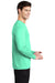 Sport-Tek ST420LS Mens Moisture Wicking Long Sleeve Crewneck T-Shirt Bright Seafoam Green Model Side