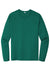 Sport-Tek ST420LS Mens Moisture Wicking Long Sleeve Crewneck T-Shirt Marine Green Flat Front