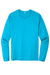 Sport-Tek ST420LS Mens Moisture Wicking Long Sleeve Crewneck T-Shirt Sapphire Blue Flat Front