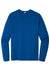 Sport-Tek ST420LS Mens Moisture Wicking Long Sleeve Crewneck T-Shirt True Royal Blue Flat Front