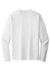 Sport-Tek ST420LS Mens Moisture Wicking Long Sleeve Crewneck T-Shirt White Flat Front