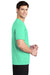 Sport-Tek ST420 Mens Moisture Wicking Short Sleeve Crewneck T-Shirt Bright Seafoam Green Model Side