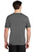 Sport-Tek ST420 Mens Moisture Wicking Short Sleeve Crewneck T-Shirt Dark Smoke Grey Model Back